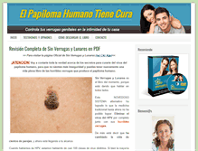 Tablet Screenshot of elpapilomahumanotienecura.com